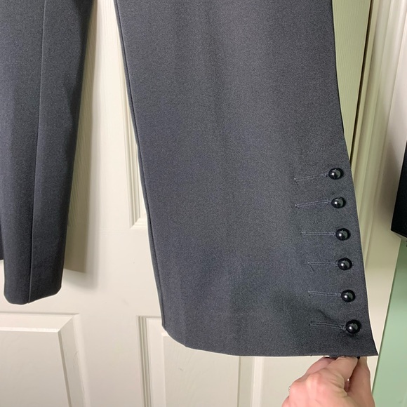 Joseph Ribkoff | Black Button Detail Dress Pants - 16 - Picture 3 of 5